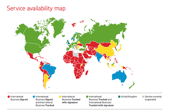 royal mail tracking international