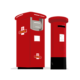 Postboxes illustration