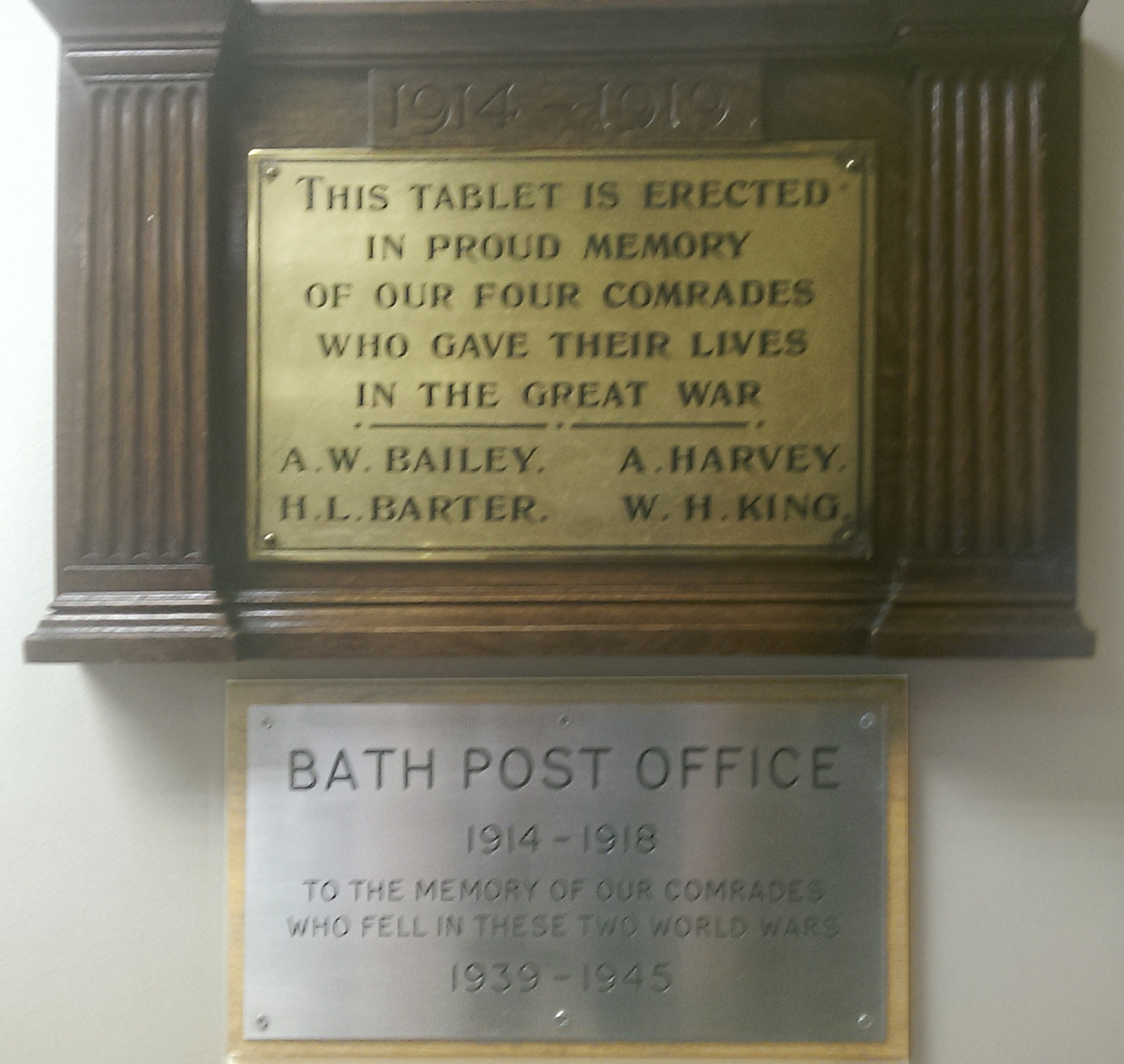 Bath Post Office War Memorial