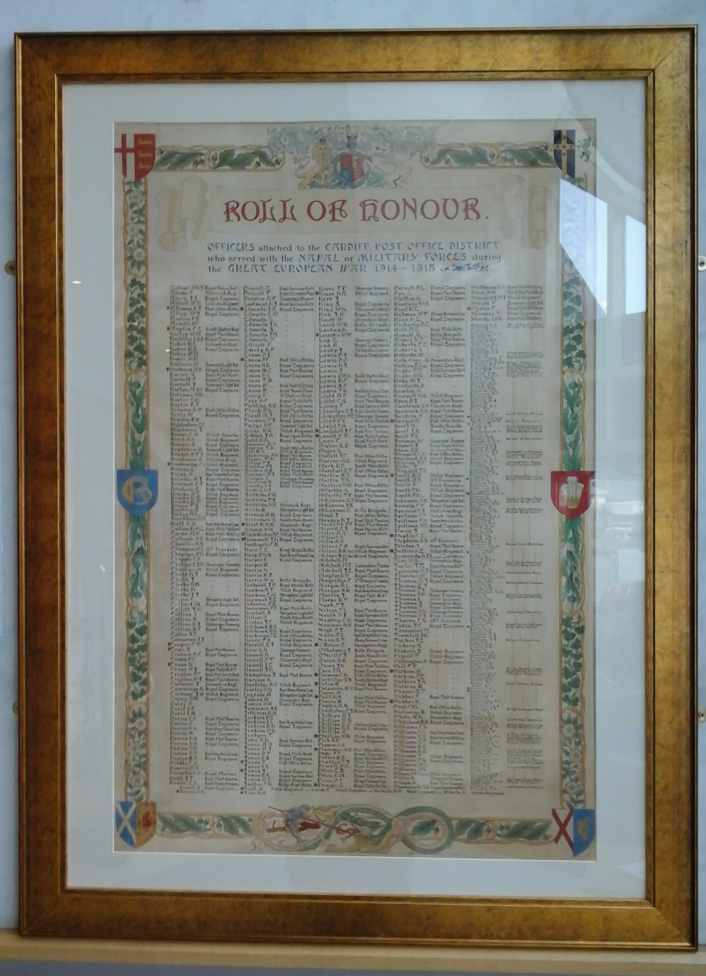 Cardiff Post Office (HPO) War Memorial