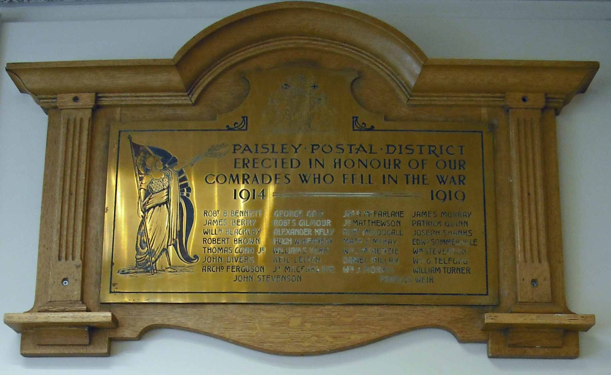 Paisley Postal District War Memorial