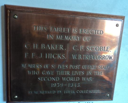 St Ives Post Office Staff War Memorial