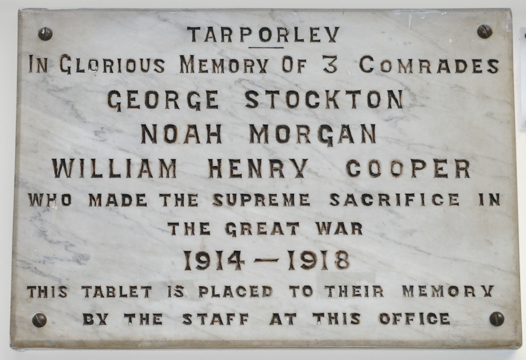 Tarporley War Memorial