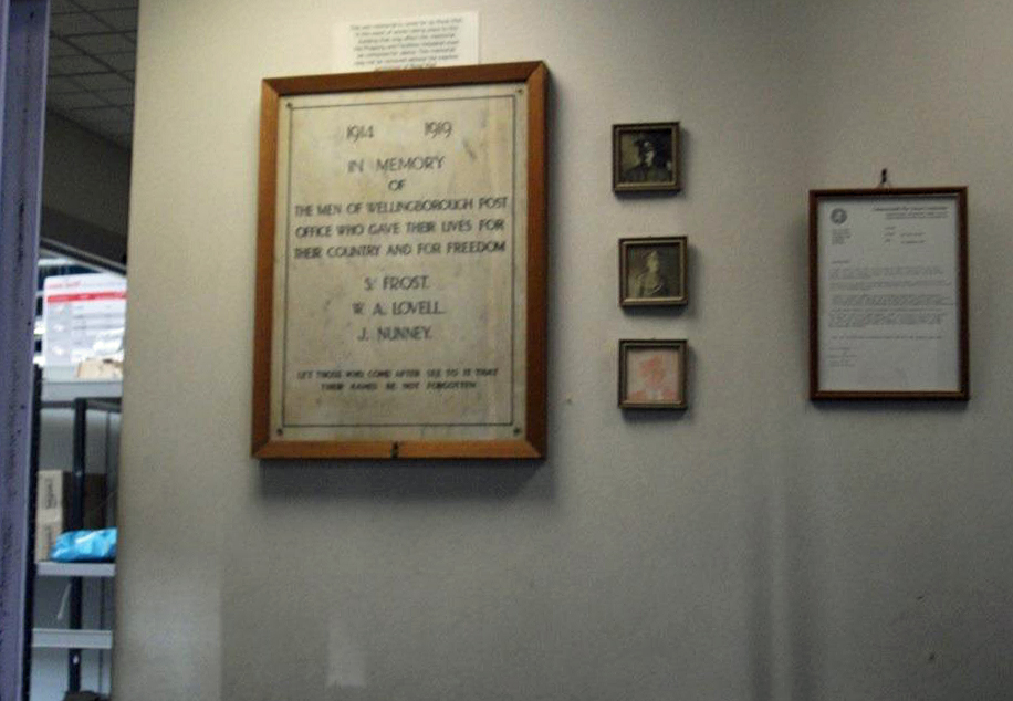 Wellingborough Post Office War Memorial