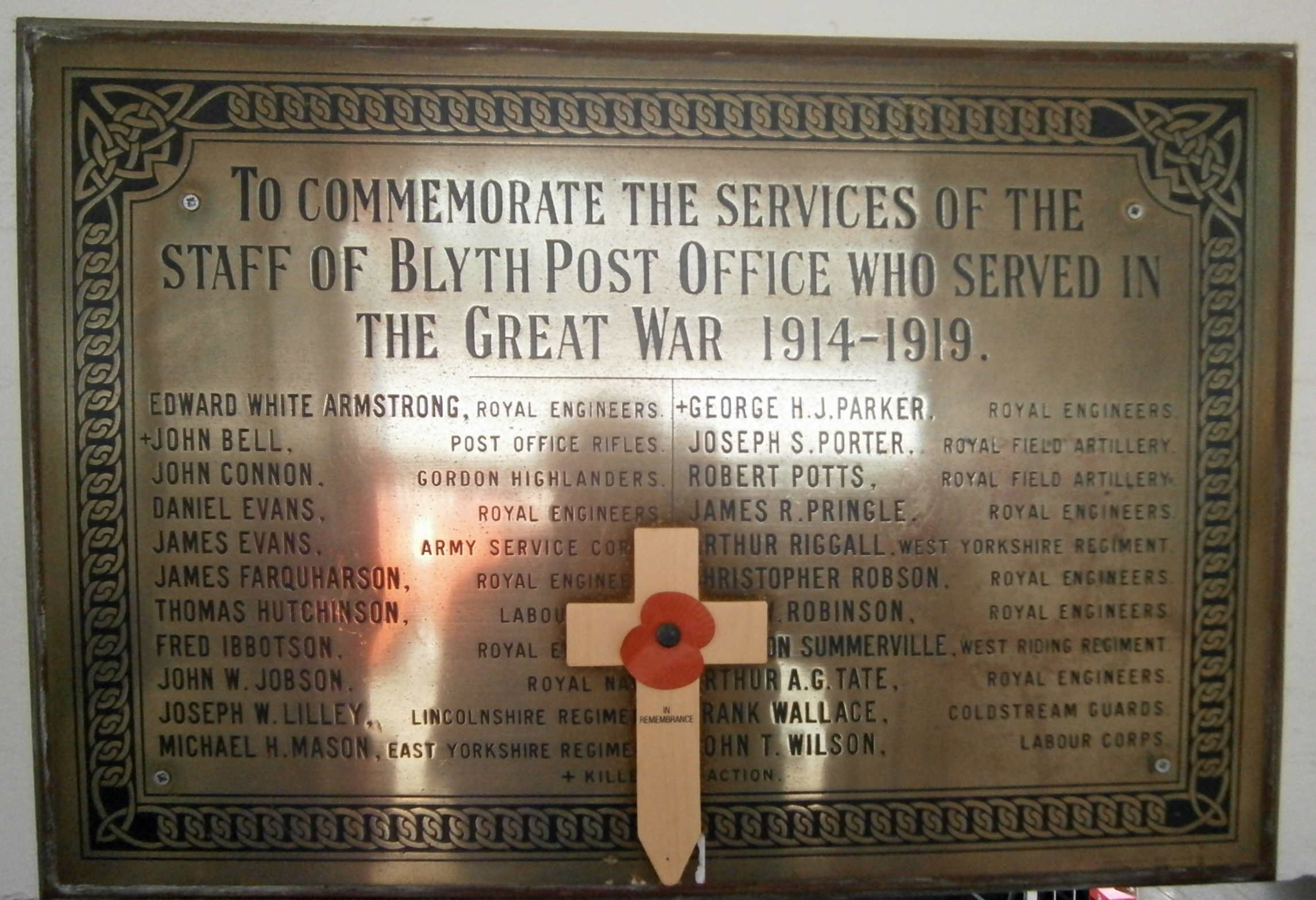 Blyth Post Office War Memorial