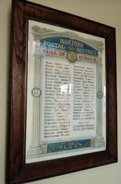 Bideford Postal District War Memorial