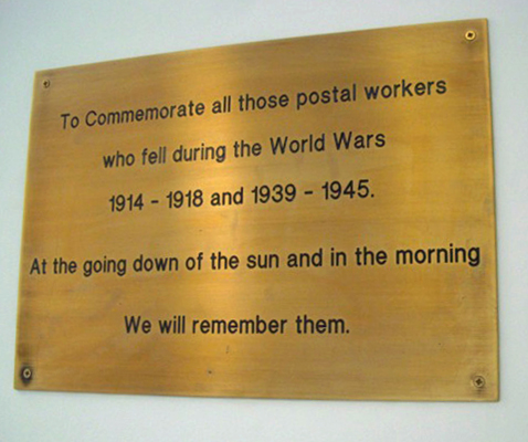 Liverpool - South Delivery Office  War Memorial