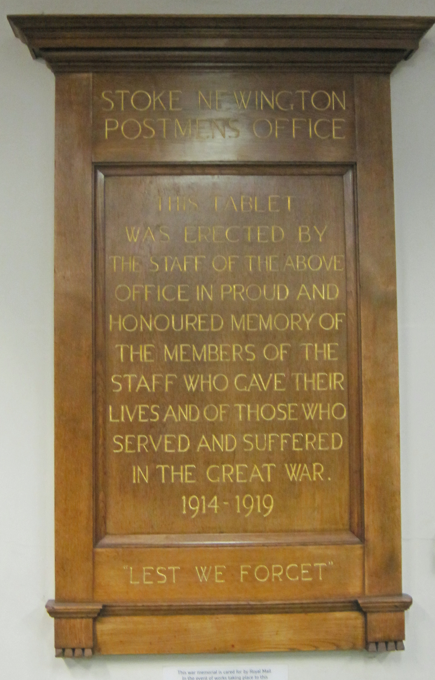 London - Stoke Newington War Memorial