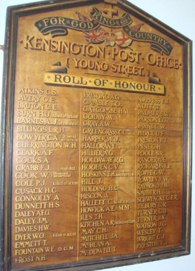 Kensington Young Street - War Memorial