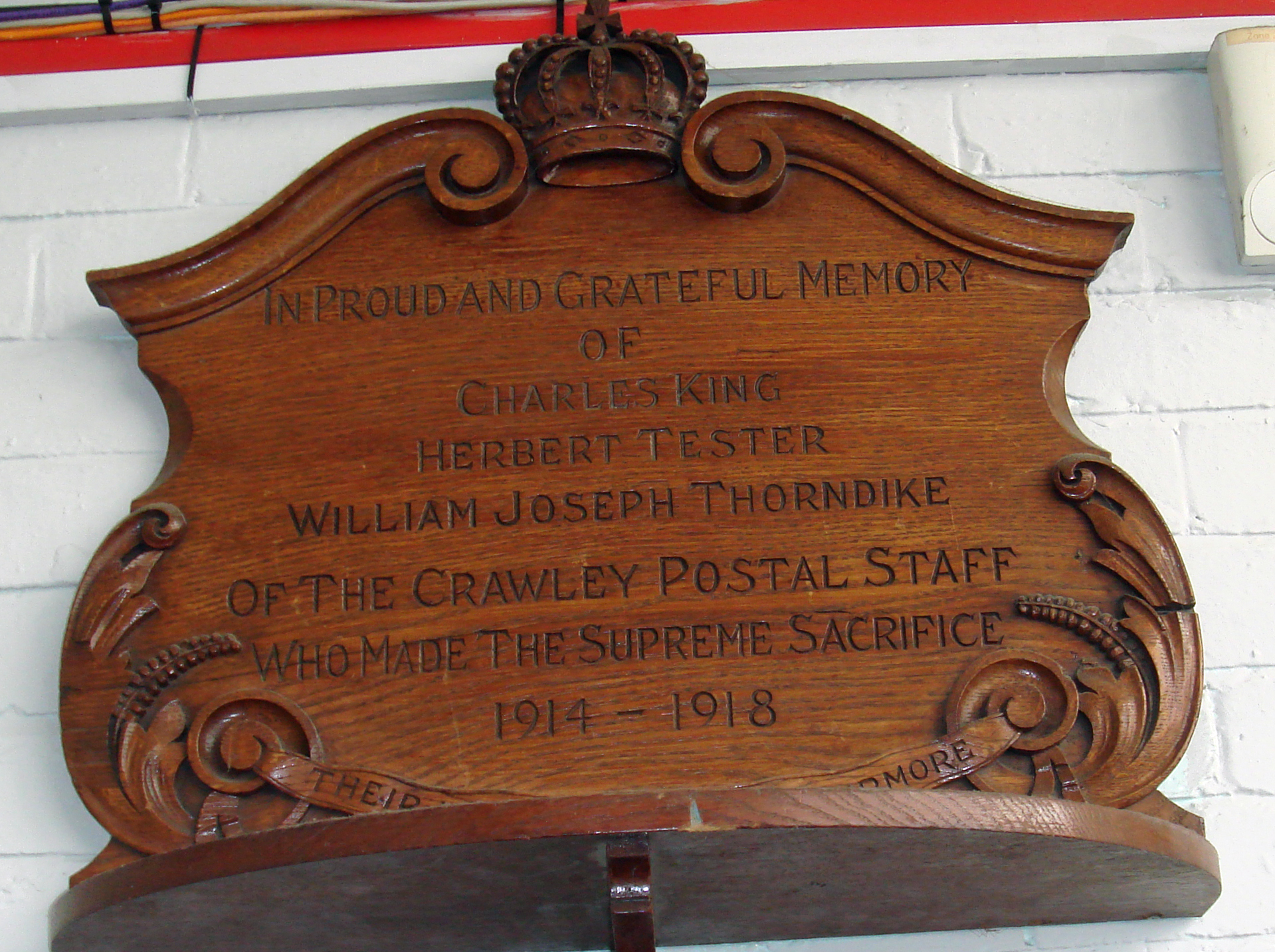 Crawley Postal Staff War Memorial