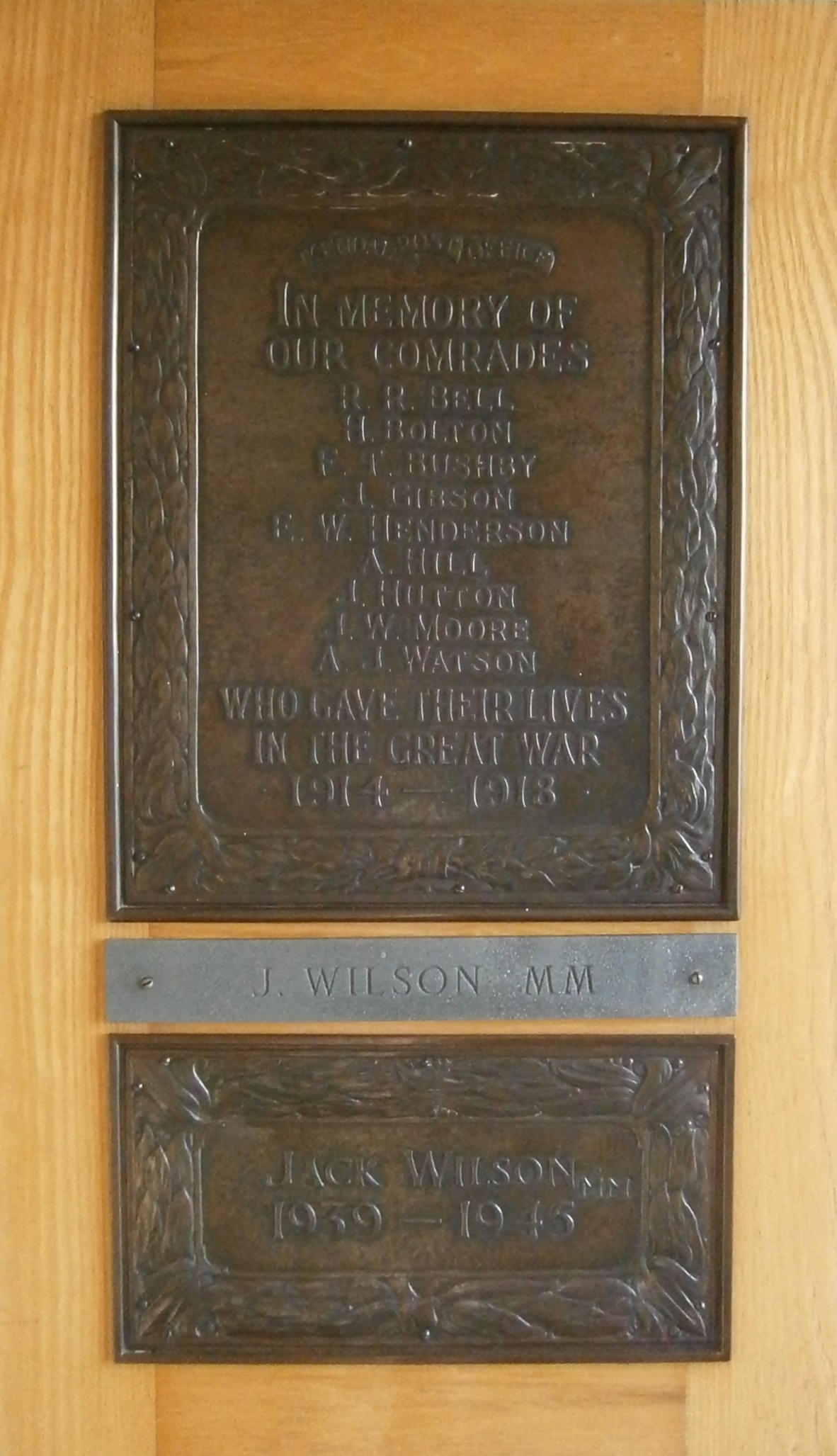 Kendal Post Office War Memorial