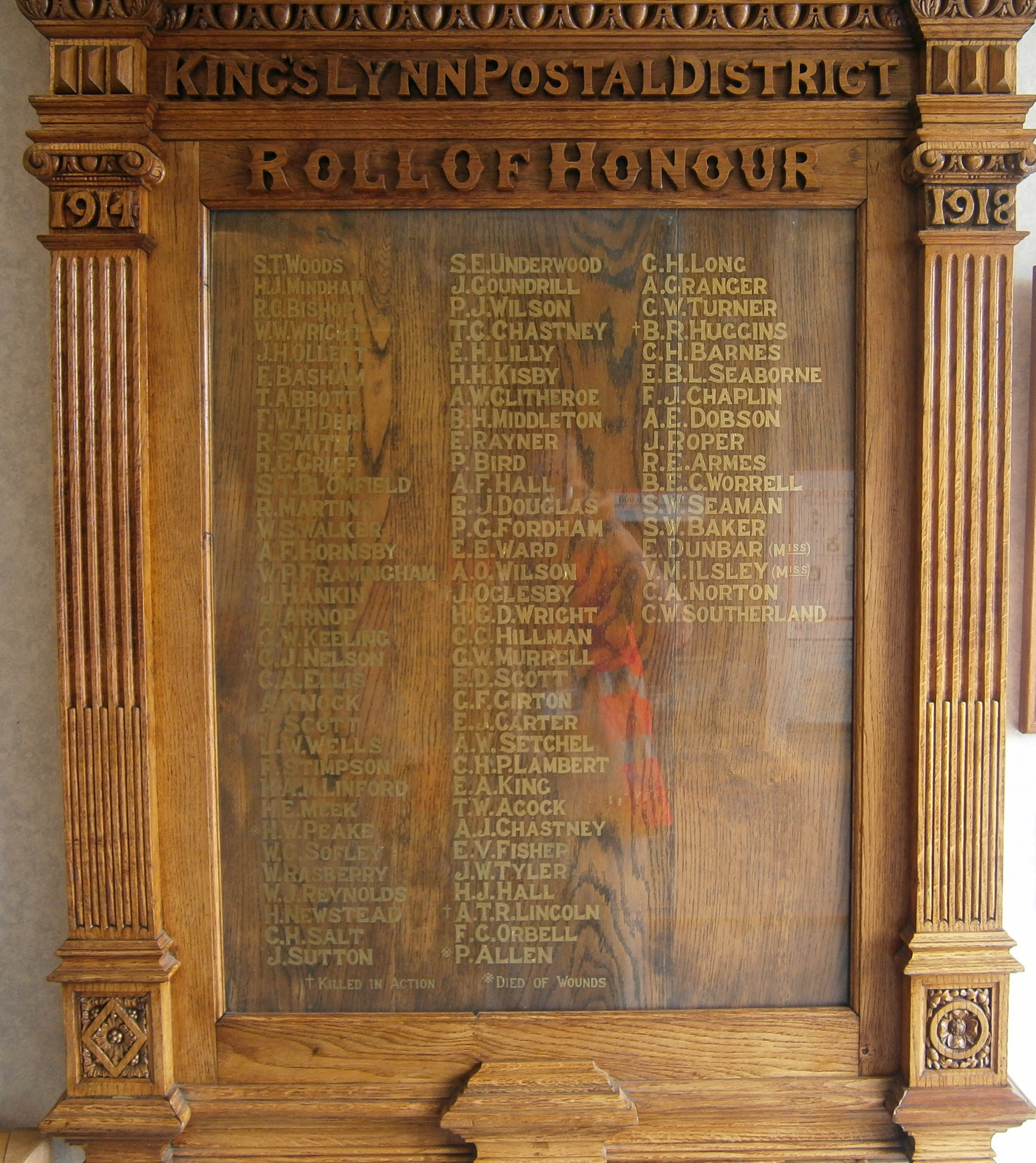 Kings Lynn Postal District War Memorial