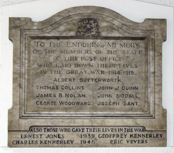 Altrincham Post Office War Memorial