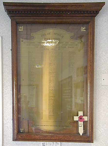 Bournemouth Post Office (Roll of Honour) War Memorial