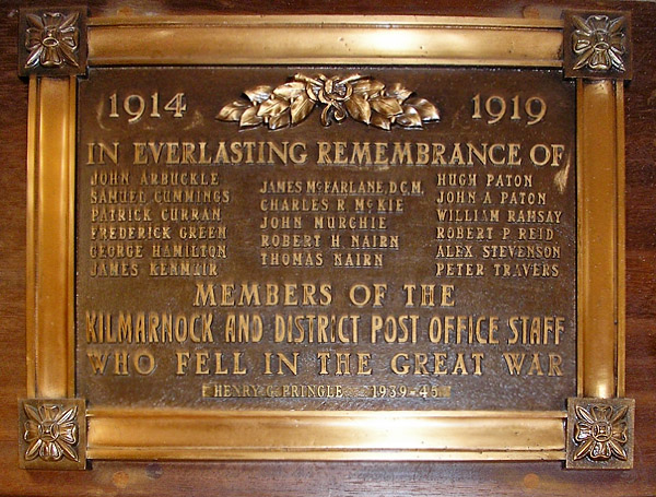 Kilmarnock & District War Memorial