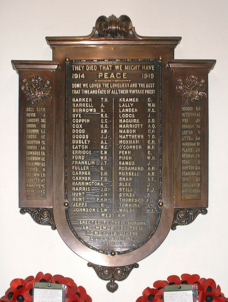 London East Central District Sorting Office Staff War Memorial