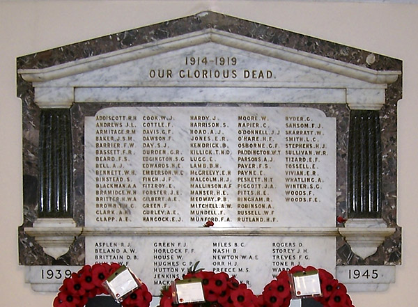 London South Eastern District Office War Memorial