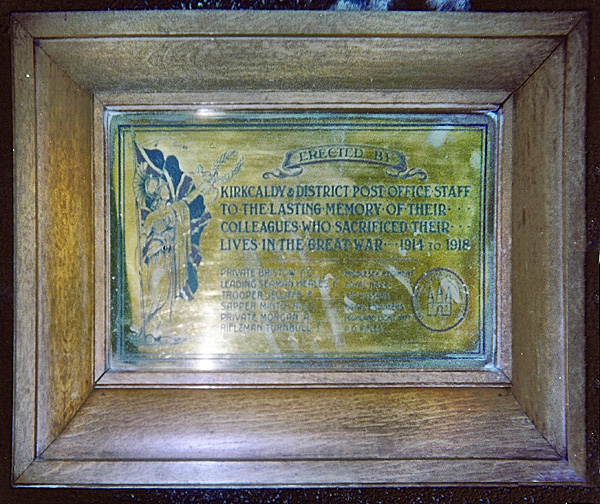 Kirkcaldy and District Post Office Staff War Memorial