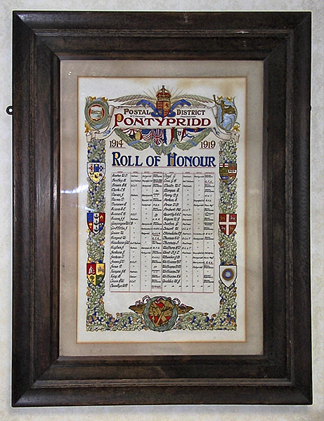 Pontypridd Postal District War Memorial