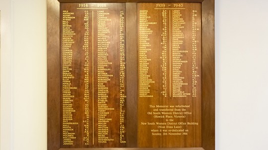 London - South Western District Office War Memorial