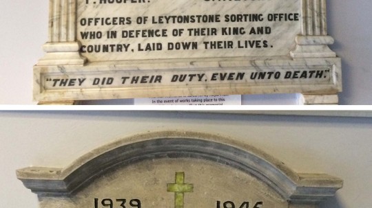 London - Leytonstone Sorting Office War Memorial